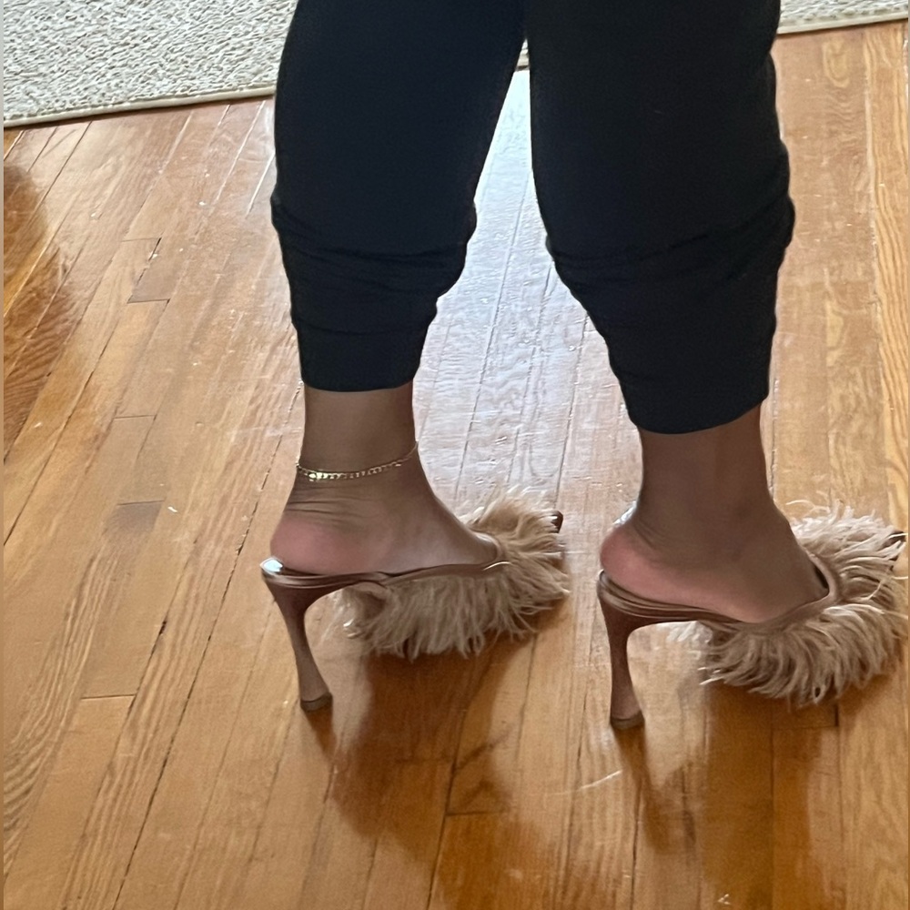 Kendall Miles Posh Mules in Hazelnut - Picture 9 of 10